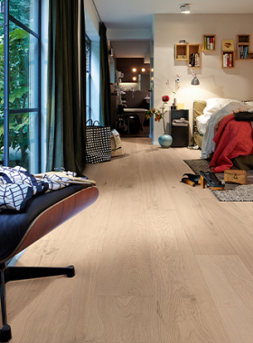 Meister Lindura HD 400 205 mm Off-White Oak Lively 8937 Härdat trägolv, Meister
